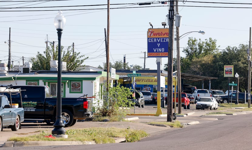 Various businesses sit along South Edgefield Avenue in the Elmwood neighborhood,