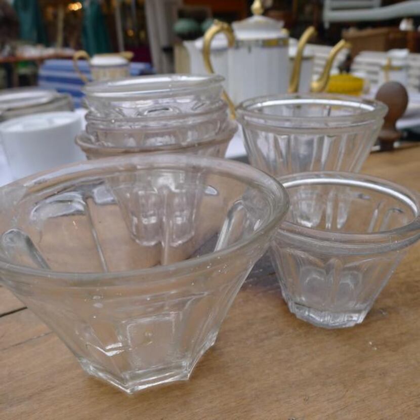 
Foire de Chatou, Paris, France - Jam jars Look for tiny bubbles in these thick, turn-of-the...