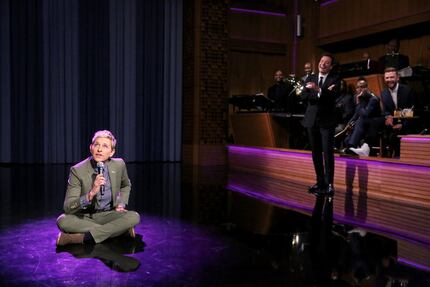 Ellen DeGeneres takes on a dramatic Diana Ross number while Jimmy Fallon and Justin...