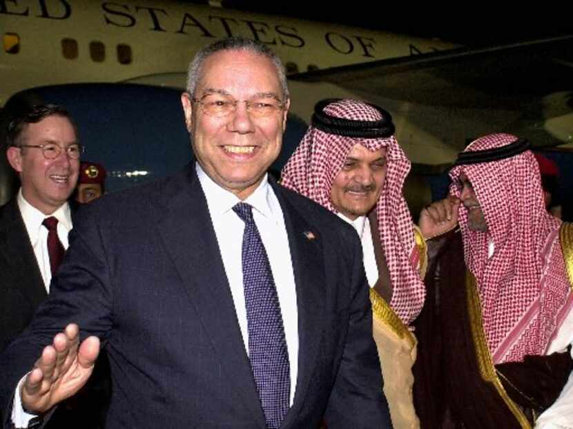 In 2004, when Jim Oberwetter (back left) was the U.S. ambassador in Saudi Arabia, he...