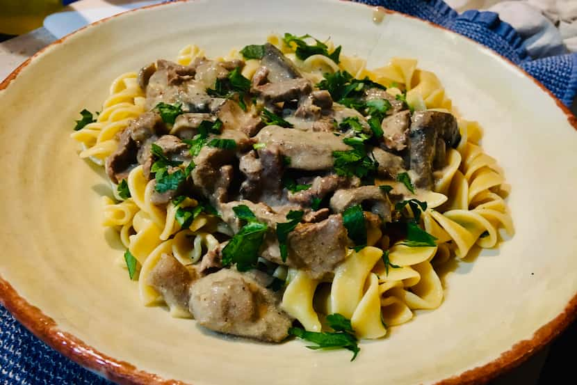 June Naylor shares an update of her grandmother June Granger s Beef a la Stroganoff recipe.