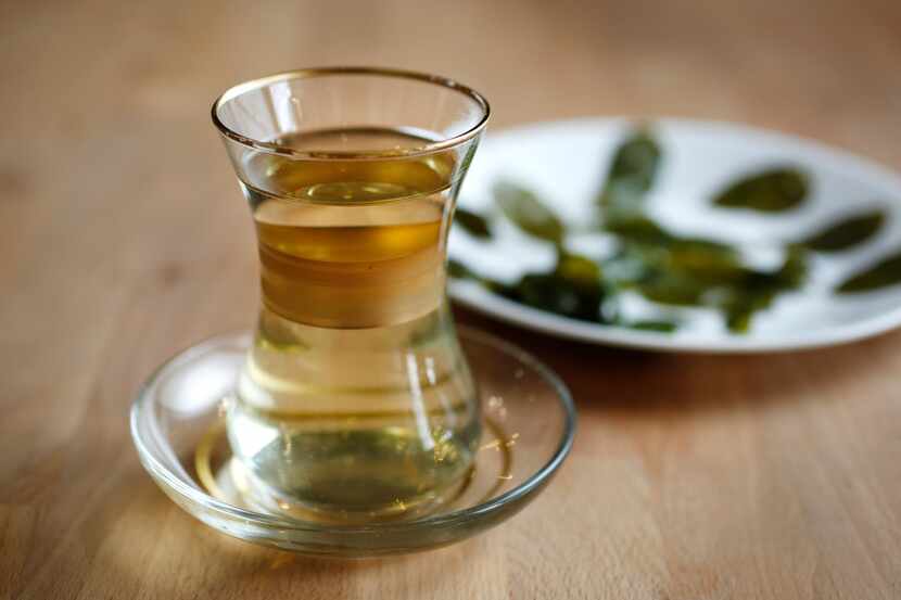 Moringa herbal tea, imported from Ethiopia, at the Rakkasan Tea Company office in Dallas on...