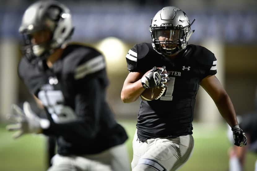 Denton Guyer running back Kaedric Cobbs, pictured in this file photo from earlier this year,...