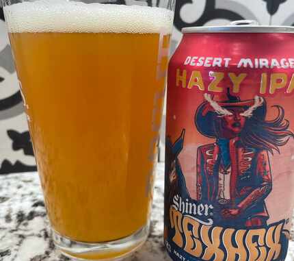 The Shiner Tex Hex Desert Mirage IPA is made with cactus water, which offers a light,...