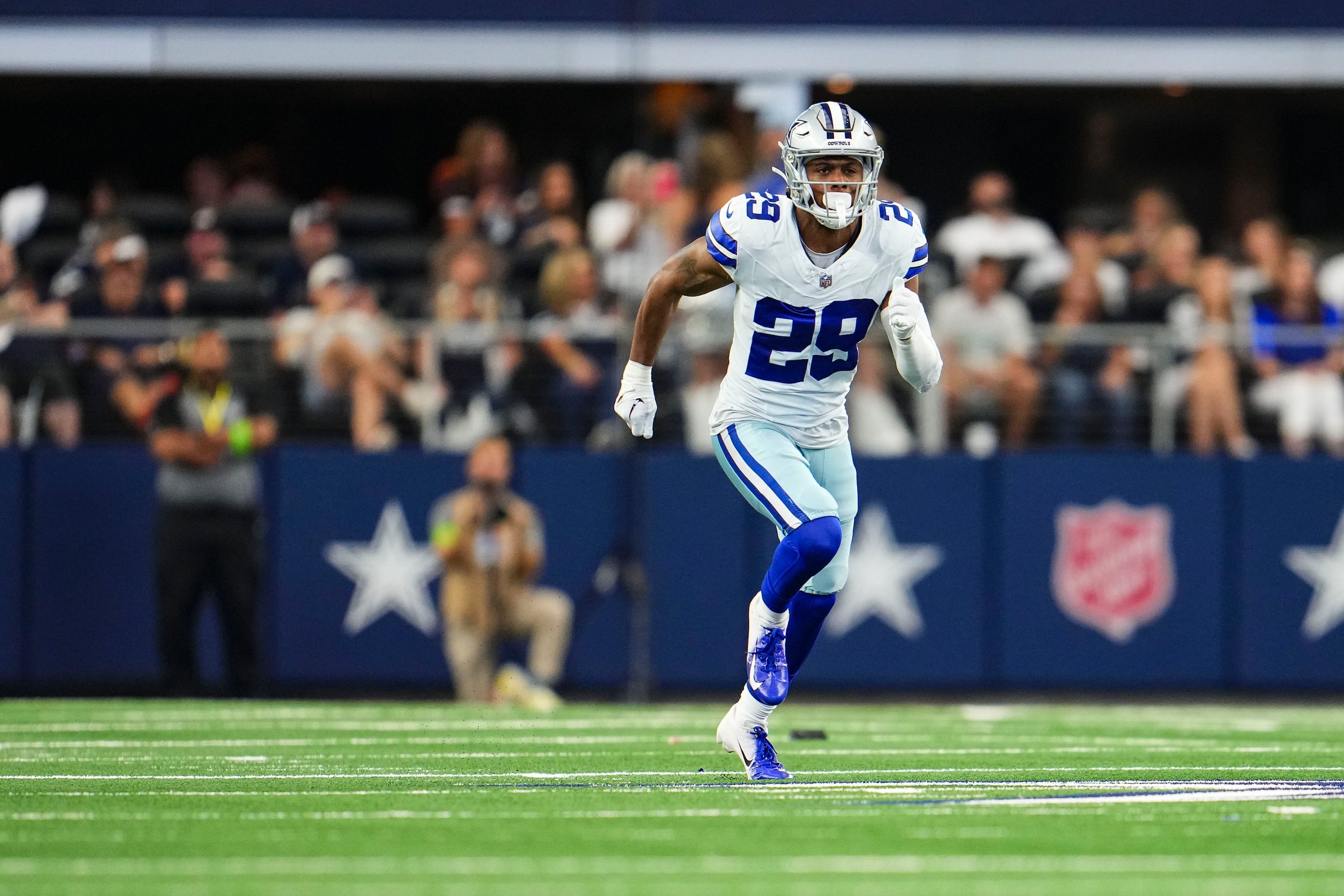 Dallas Cowboys cornerback C.J. Goodwin (29) before an NFL football