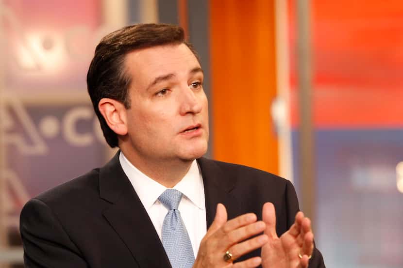 Sen. Ted Cruz, R-Texas, during an Oct. 2, 2012 Senate debate in Dallas.