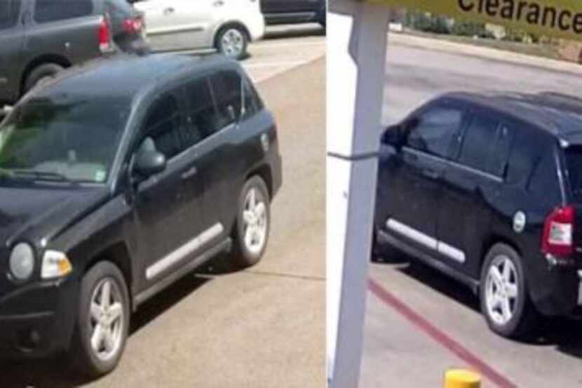A photo of the suspect vehicle released by Dallas police.