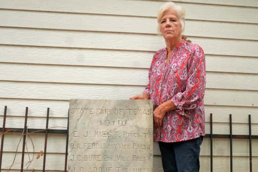 
After the stone tablet was discovered by her son, Betty Smith cleaned it up and started...