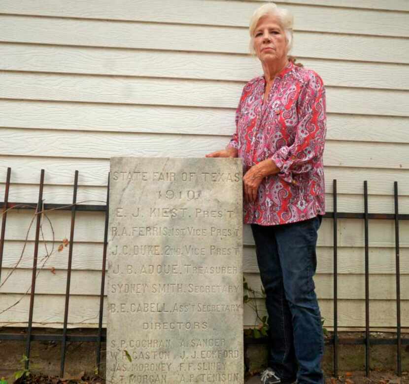 
After the stone tablet was discovered by her son, Betty Smith cleaned it up and started...