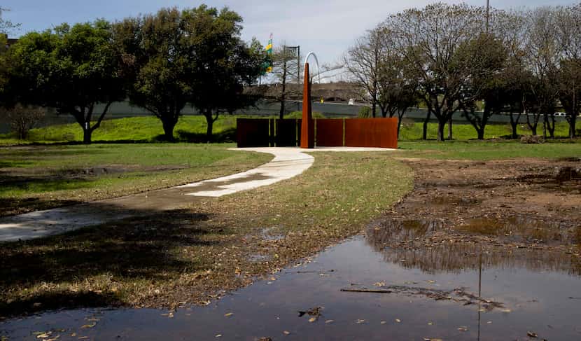 Recent heavy rains have left much of Martyrs Park muddy and full of deep puddles. Park...