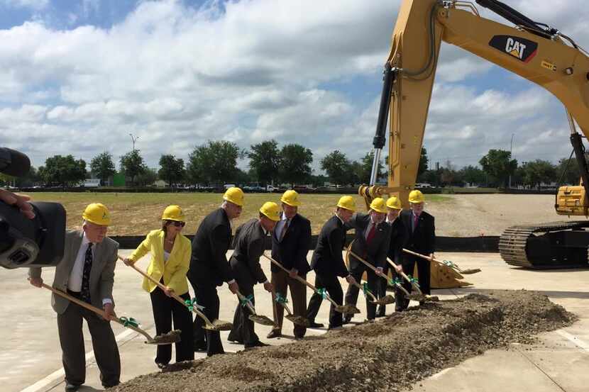  Officials break ground for the Midtown Express Project.