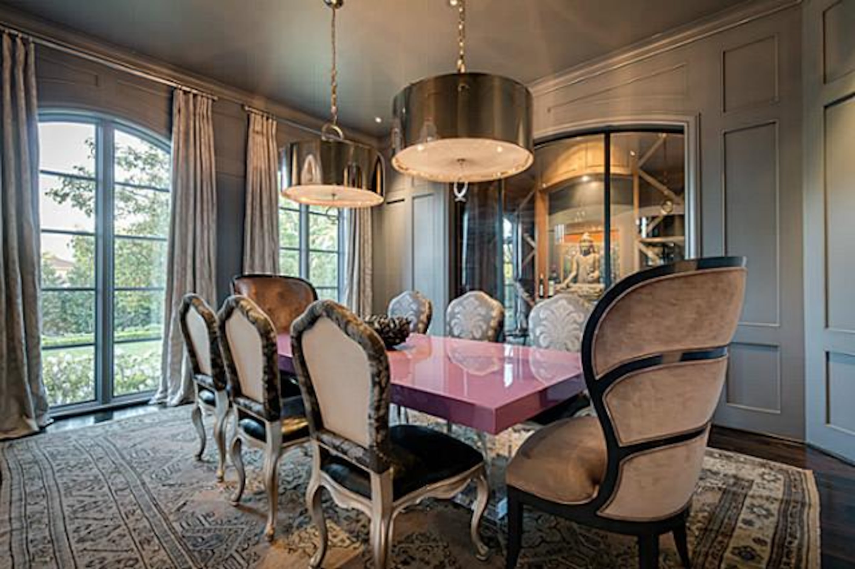 With its many living and dining areas the home seems ideal for entertaining.