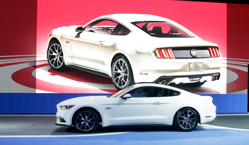 The 2015 Ford Mustang 50 Year Limited Edition is introduced at the 2014 New York...