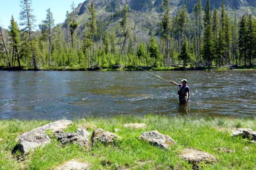 
Fishermen prize the trout waters of the upper Madison River in Montana.
