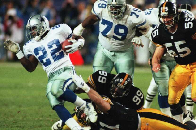 Former Dallas Cowboys running back Emmitt Smith was one of six Cowboys named to the NFL's...