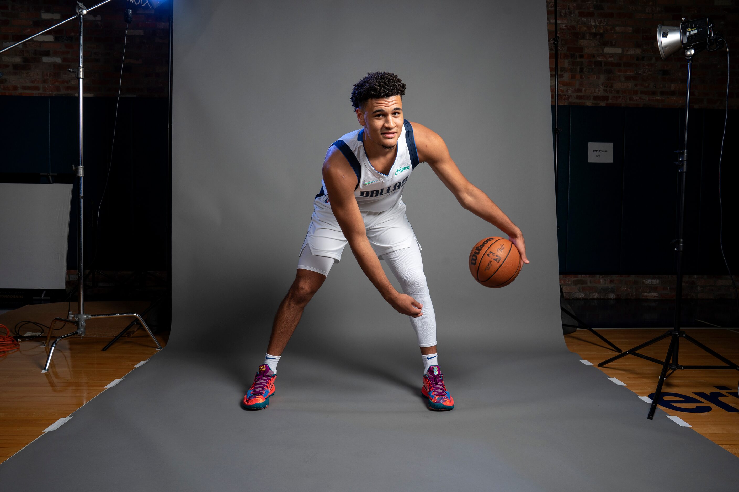 Dallas Mavericks guard Josh Green (8) poses for a portrait during the Dallas Mavericks media...