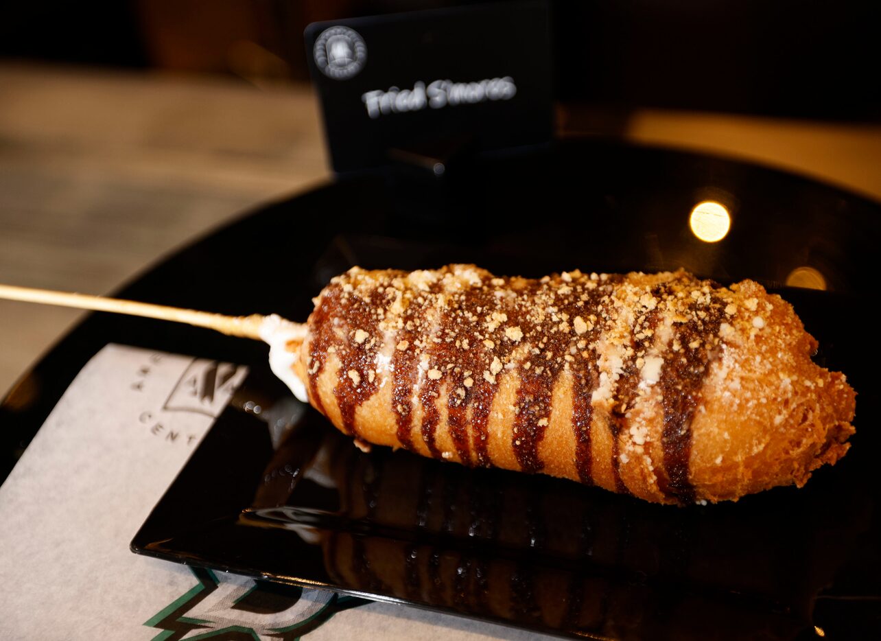 A Fried S’mores offer some State Fair flair at the American Airlines Center in Dallas in the...