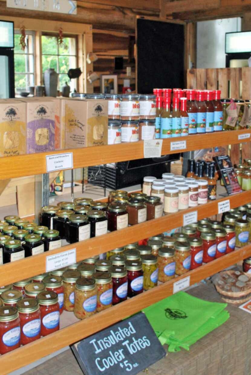 Hickory Nut Gap Farm & Store in Fairview, N.C., features locally produced goods including...