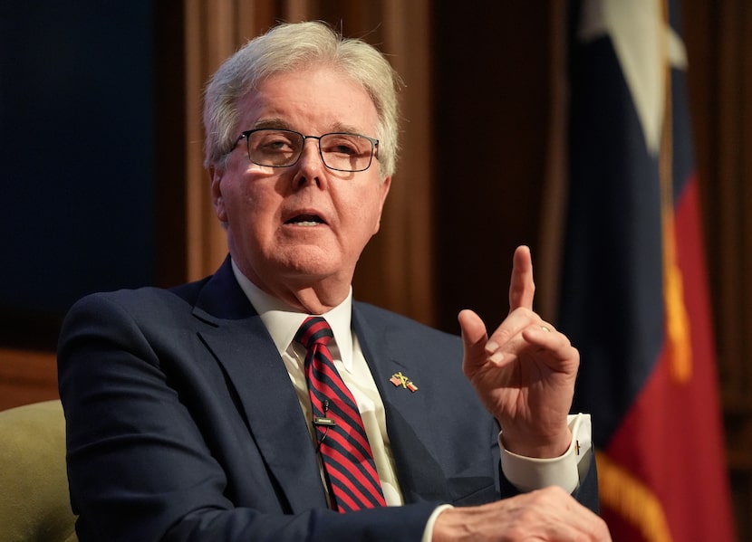 Lt. Gov. Dan Patrick speaks at the Texas Public Policy Foundation on Tuesday May 30, 2023.