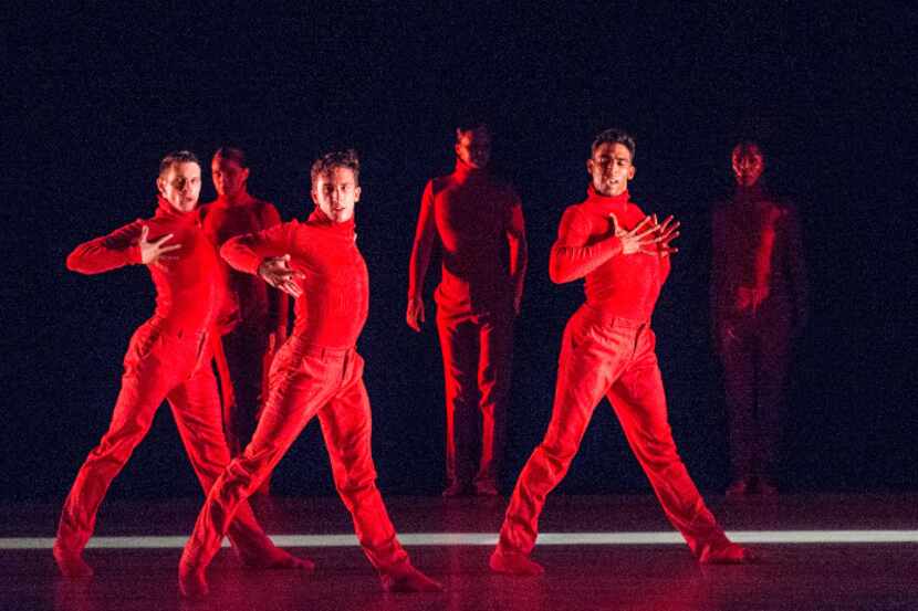 Members of the Aspen Santa Fe Ballet company perform âHuma Rojaâ a piece by...