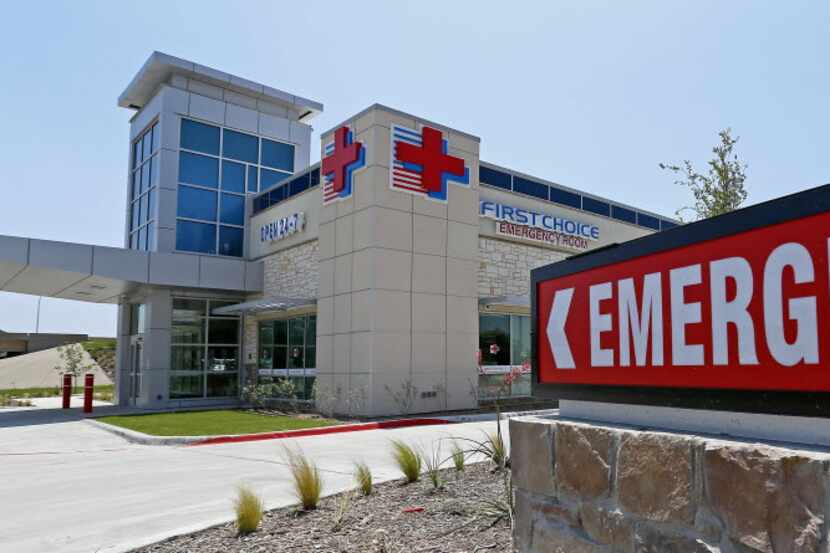 An exterior shot of the First Choice Emergency Room in Frisco on May 11, 2016.  