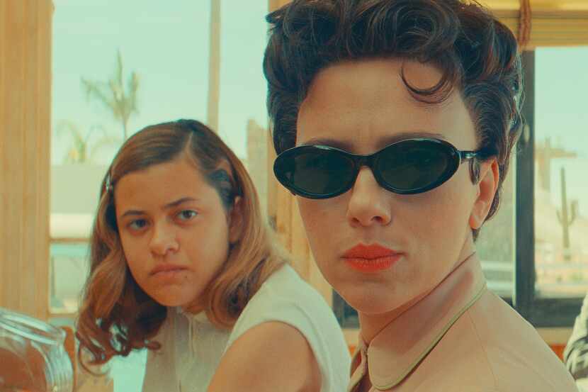 Scarlett Johansson (center) plays the movie star mom to Grace Edwards’ Junior Stargazer...
