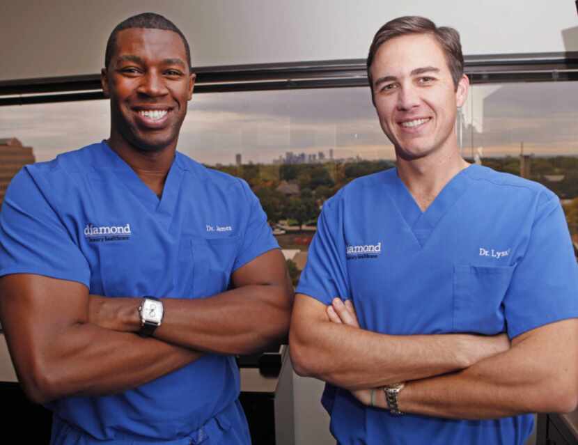 For a monthly fee, Drs. James Pinckney (left) and Anthony Lyssy offer full access to their...