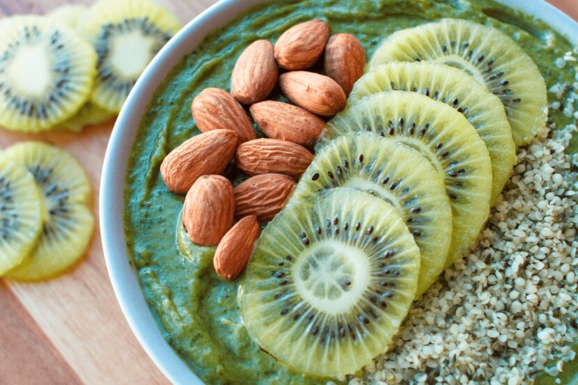 Smoothie bowl at Brewed + Pressed in Dallas' West Village