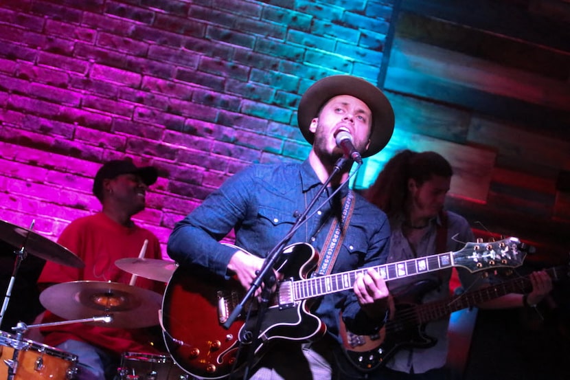 Charley Crockett performs at the release of a book called "Best Beards" at Sundown at Granada. 