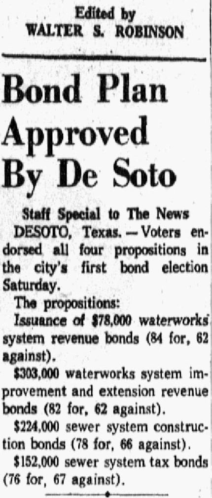 Clip from August 20, 1961 of The Dallas Morning News.