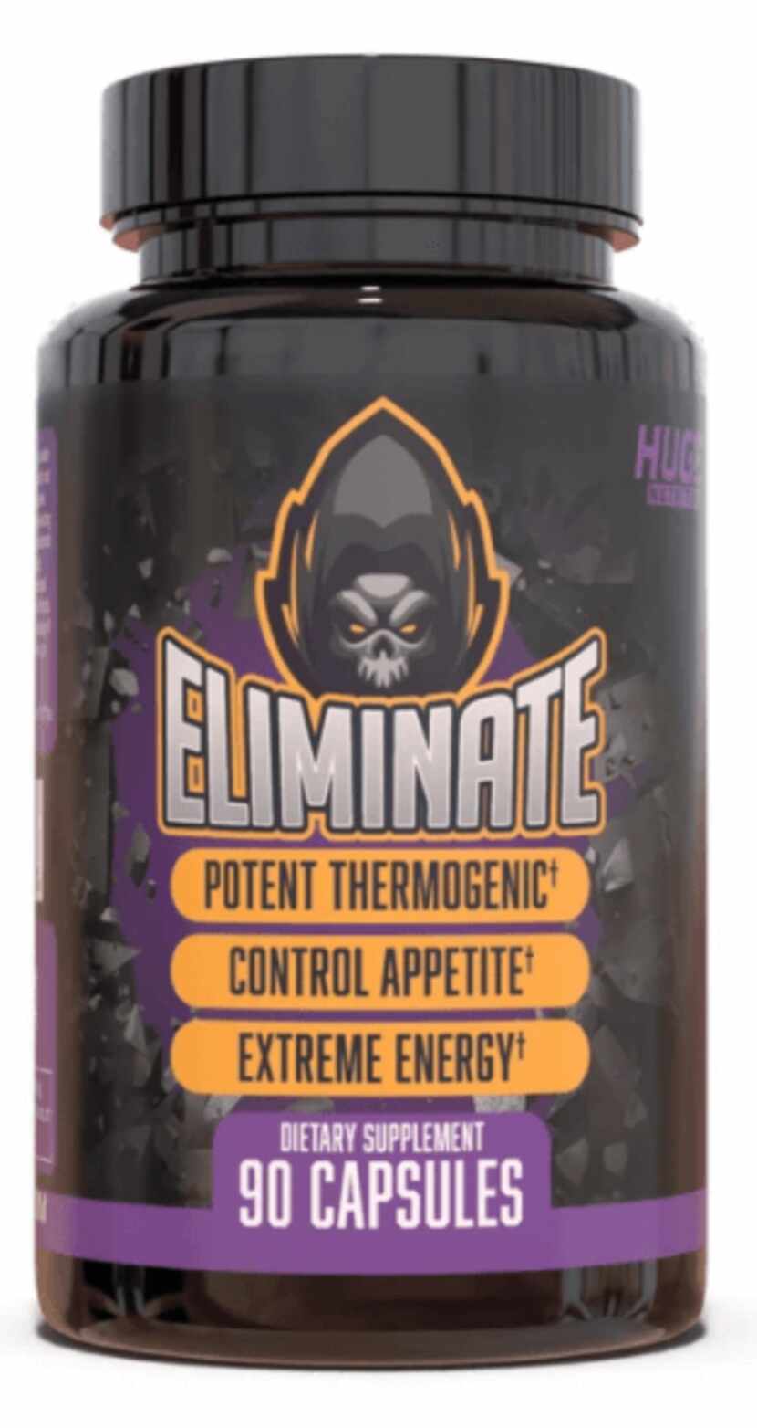 Eliminate capsules, purple and black label