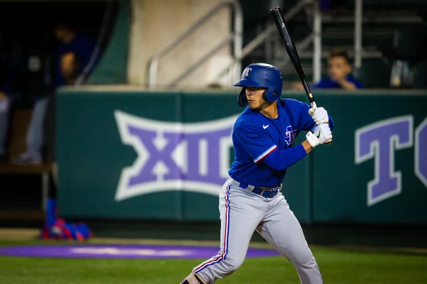 Rangers prospect Aaron Zavala plays in an instructional game at TCU.