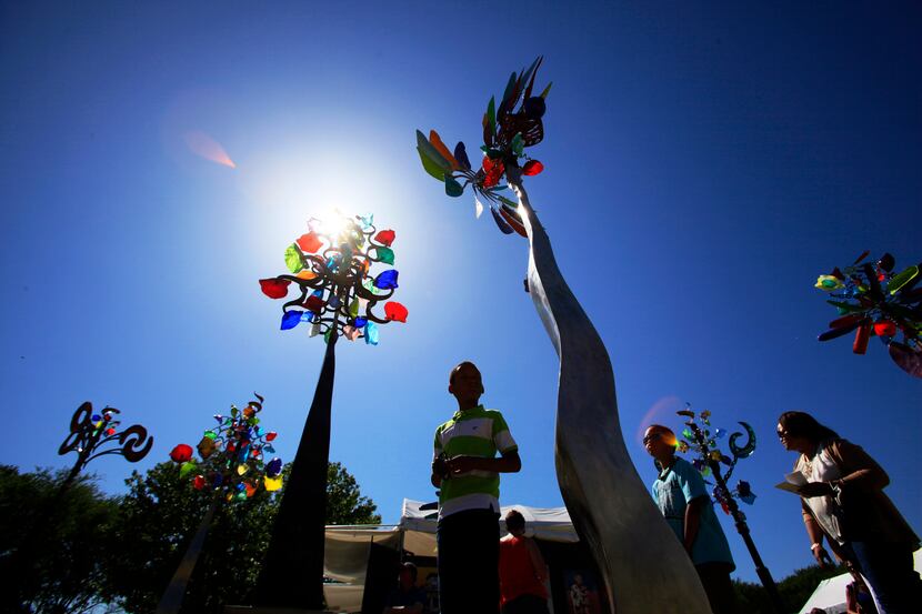  Kinetic wind sculptures were one of the cool attractions at last year's spring Cottonwood...