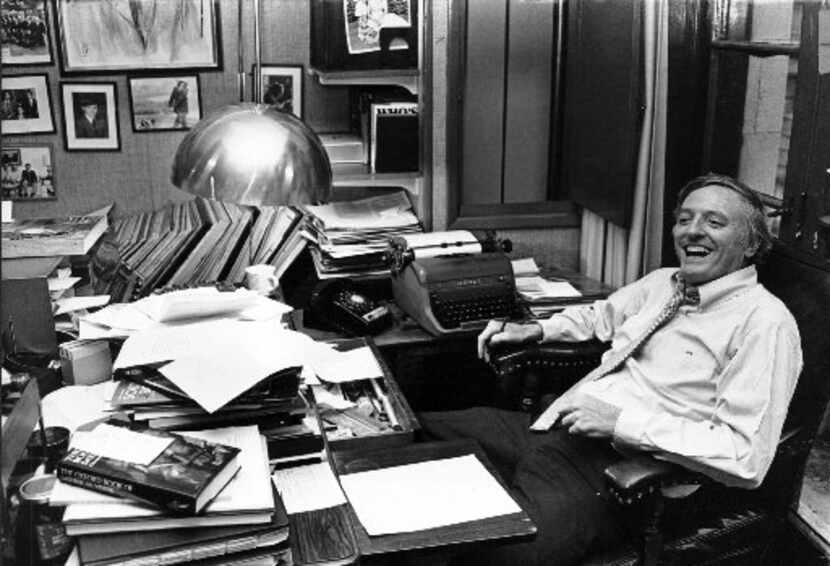 Author and conservative commentator William F. Buckley Jr. in his Manhattan office in 1980....