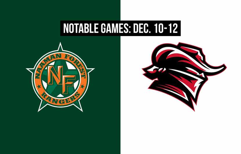 Notable games for the week of Dec. 10-12 of the 2020 season: Garland Naaman Forest vs. Tyler...