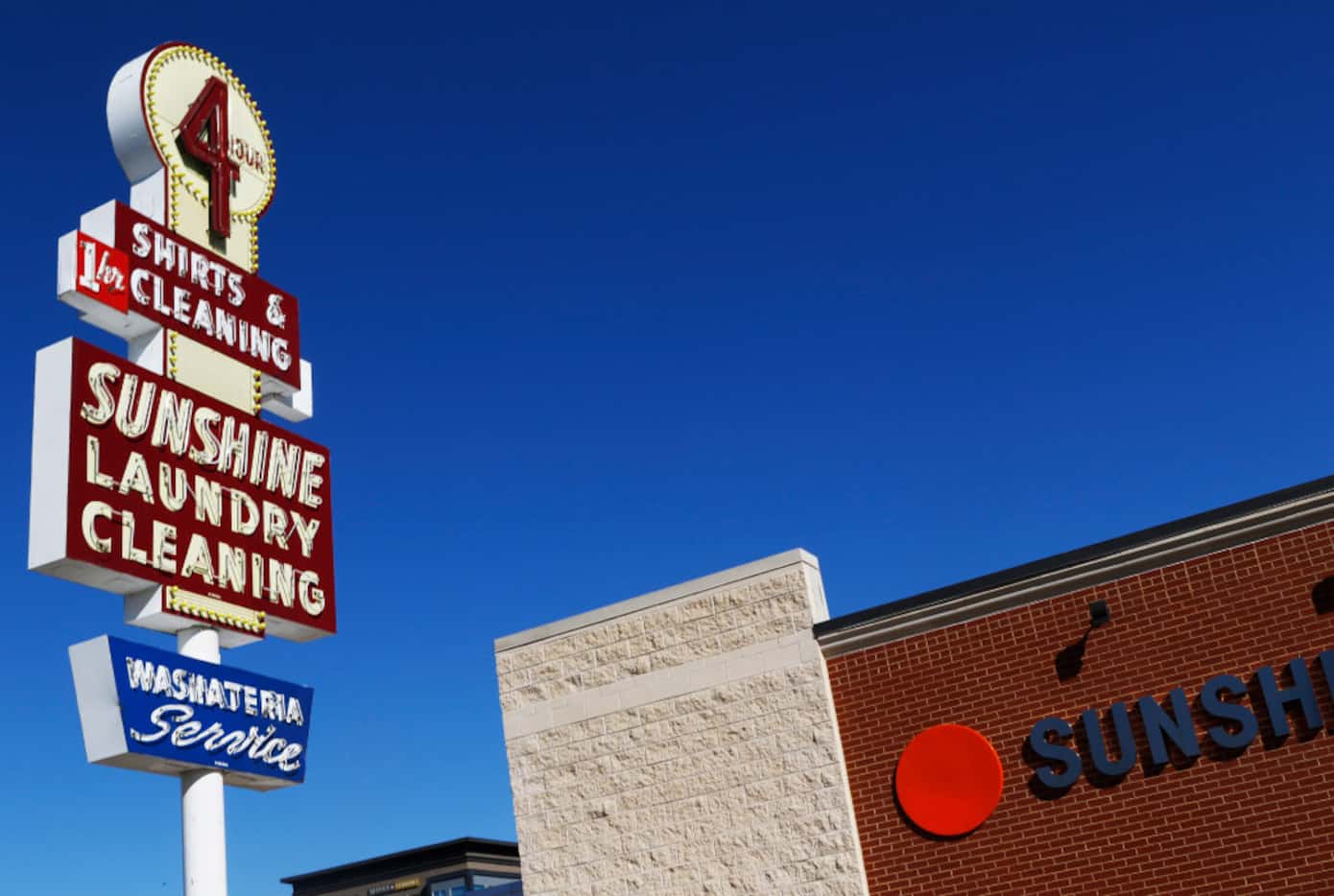 Sunshine Dry Cleaners, celebrating 75 years of being in business in Dallas. (David Woo/The...