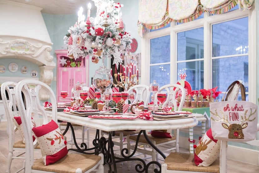 In the breakfast room at Jennifer Houghton's home in University Park, Rudolph the red-nosed...