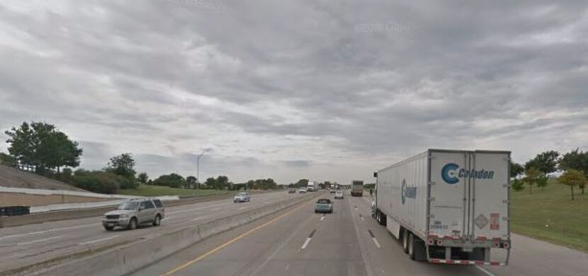 The center median of I-30.