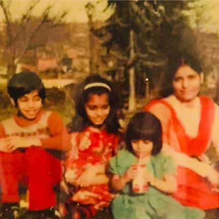 The author, second from right, her mom and siblings as new immigrants to the U.S. (Photos...