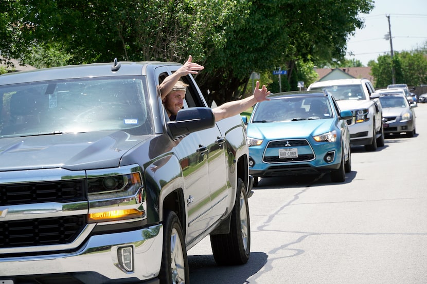 International Leadership of Texas faculty and students did a drive-by parade to celebrate...