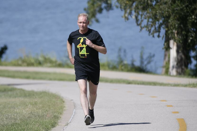 James Snell enjoys a run at White Rock Lake. He starts every morning asking himself what he...