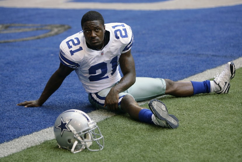 Adam "Pacman" Jones stretches before a preseason game at Texas Stadium in 2008. 