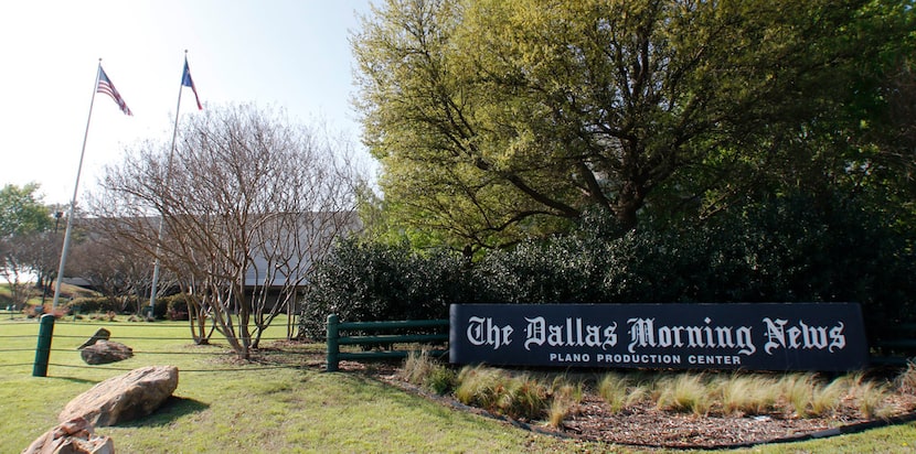 Exterior of the Dallas Morning News printing plant in Plano in 2019. 