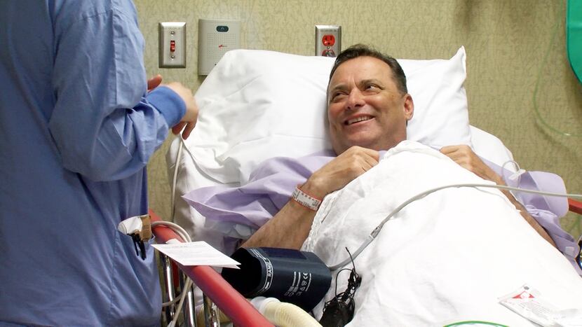Former Texas A&M and Kentucky basketball coach Billy Gillispie gets prepared for his kidney...