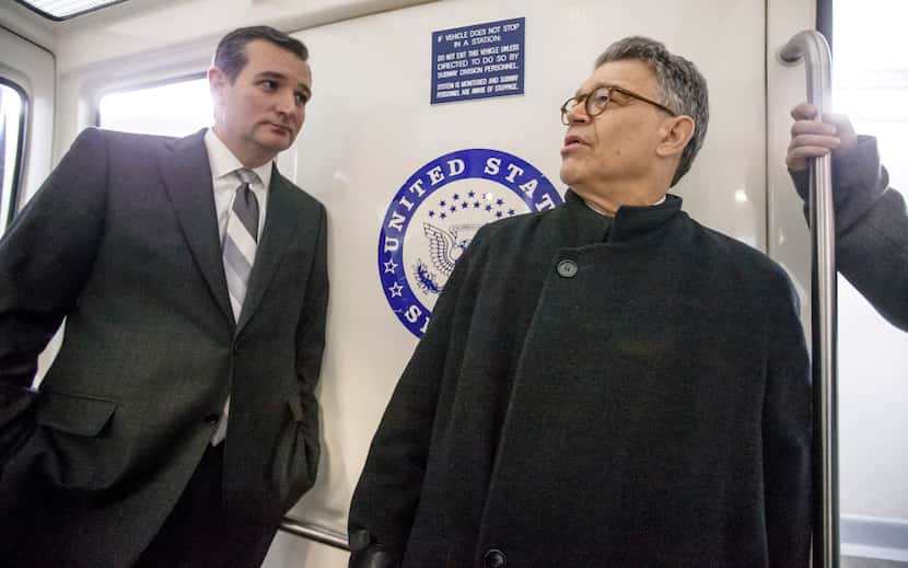 Sen. Ted Cruz, R-Texas (left) and Sen. Al Franken, D-Minn., have clashed repeatedly on...