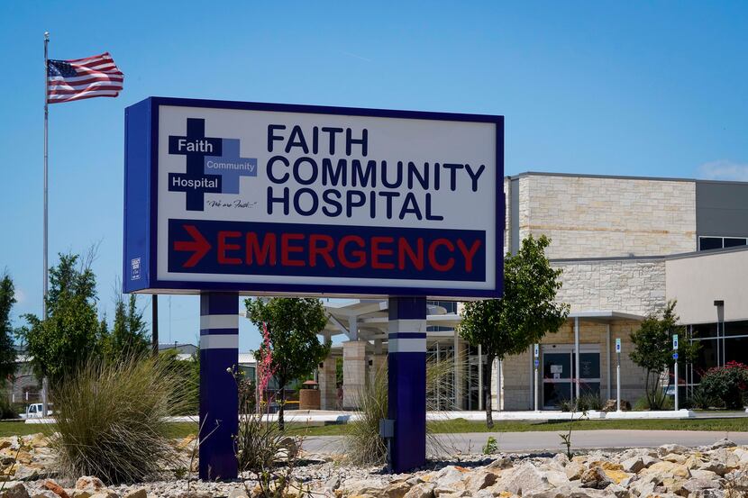 Faith Community Hospital in Jacksboro is the only hospital within about 50 miles.