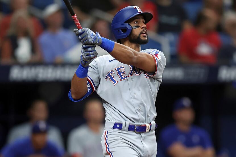 Leody Taveras provides bright spot for Rangers with first career