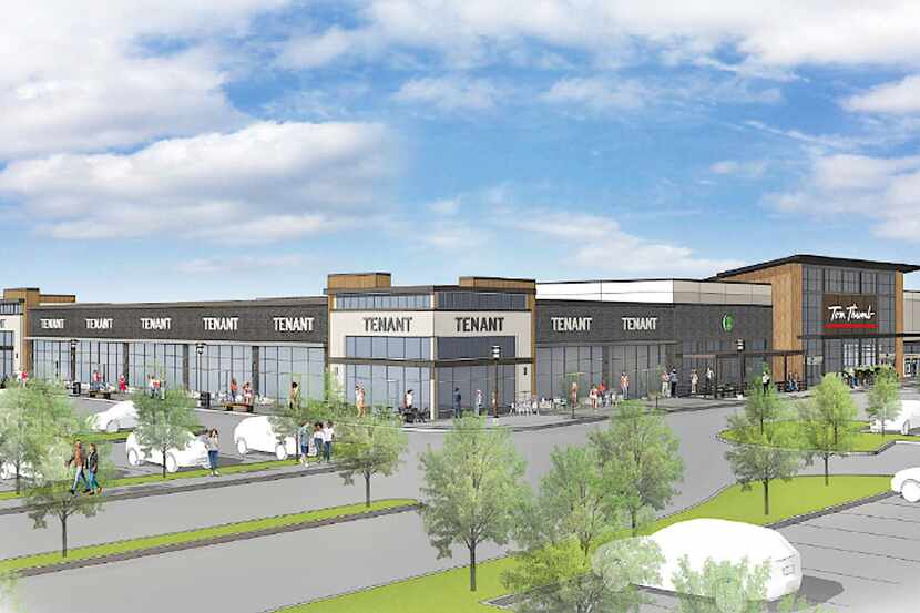 Developers have obtained funding to build the Lexington Village shopping center on Coit Road...