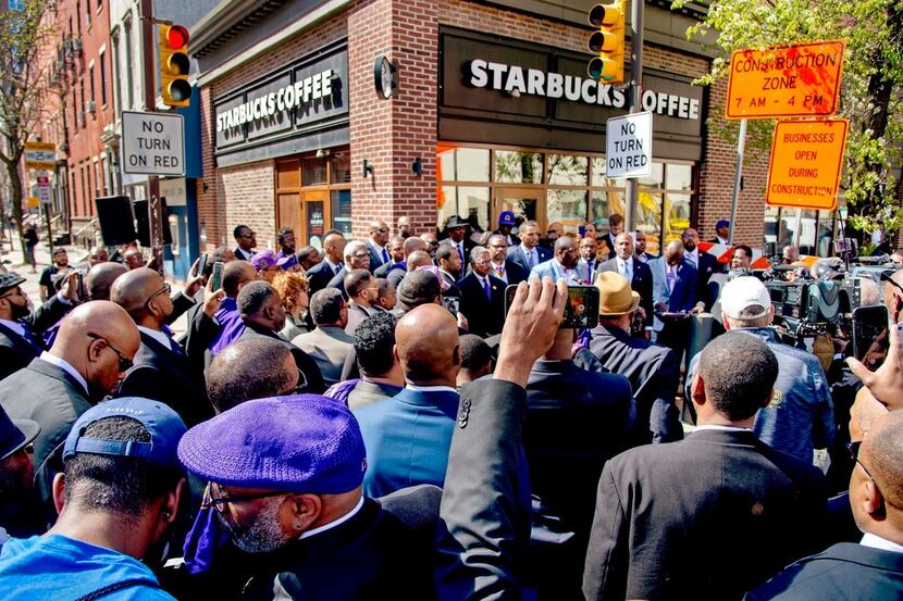 The arrest of two black men who were waiting for a business meeting at a Starbucks prompted...
