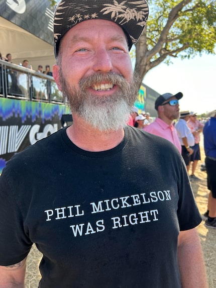 Caleb Randall from Hurst says Phil Mickelson had the right intentions when he broke away...